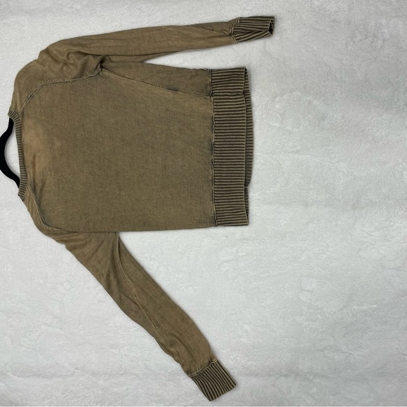 John Varvatos V-Neck Linen Sweater Beige Women’s Small - Picture 5 of 5